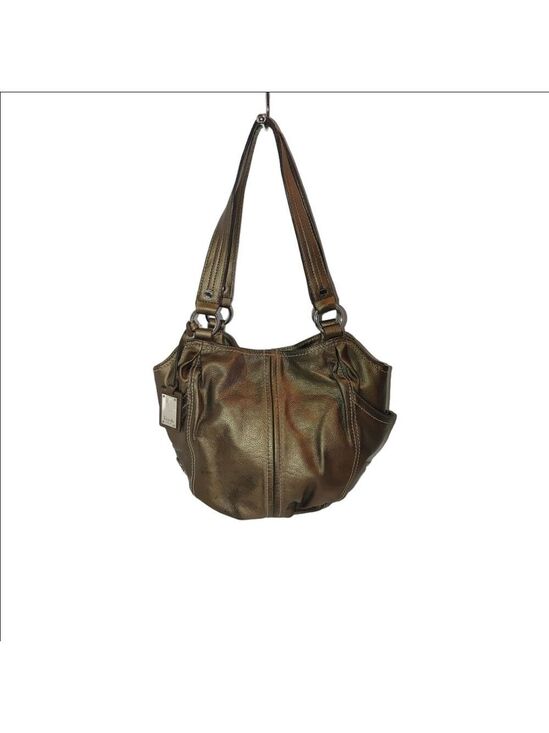 Tignanello Handbags - Tignanello Metallic Leather Shoulder Bag